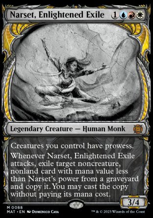 (088) Magic The Gathering March of the Machine: The Aftermath: Extras Single: Narset, Enlightened Exile (V.1) Mythic