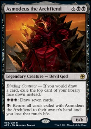 (088) Magic The Gathering Adventures in the Forgotten Realms Single: Asmodeus the Archfiend Holo Rare