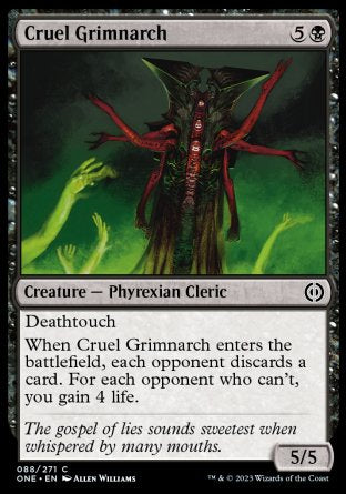 (088) Magic The Gathering Phyrexia: All Will Be One Single: Cruel Grimnarch Holo Common