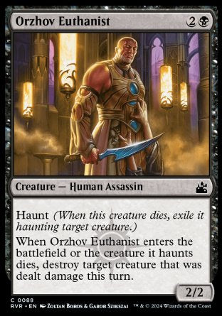 (088) Magic The Gathering Ravnica Remastered Single: Orzhov Euthanist Common