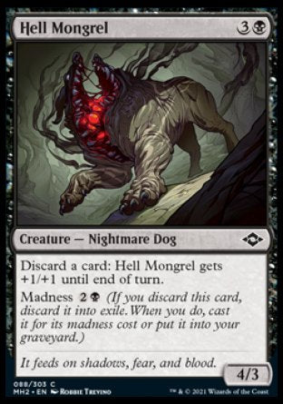 (088) Magic The Gathering Modern Horizons 2 Single: Hell Mongrel Holo Common
