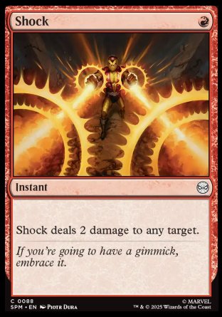(088) Magic The Gathering Magic: The Gathering | Marvel's Spider-Man Single: Shock Holo Common