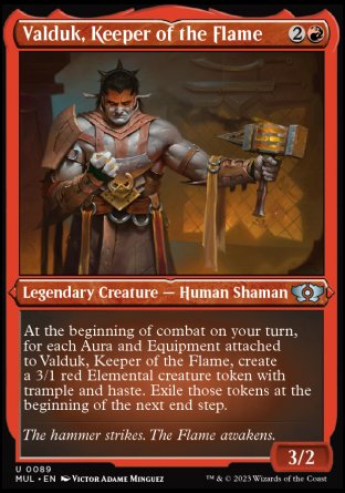 (089) Magic The Gathering Multiverse Legends Single: Valduk, Keeper of the Flame (V.2) Holo Uncommon