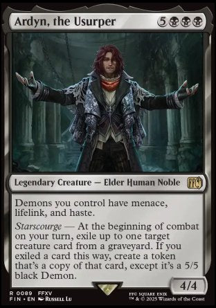 (089) Magic The Gathering Magic: The Gathering - FINAL FANTASY Single: Ardyn, the Usurper Holo Rare