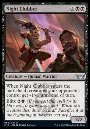 (089) Magic The Gathering Streets of New Capenna Single: Night Clubber Holo Uncommon