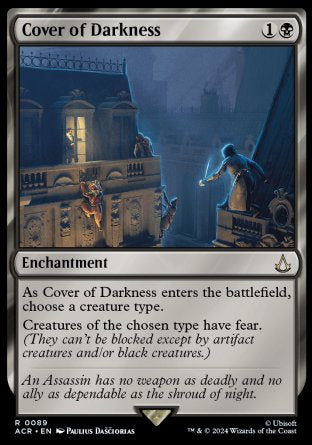 (089) Magic The Gathering Universes Beyond: Assassin's Creed Single: Cover of Darkness Rare