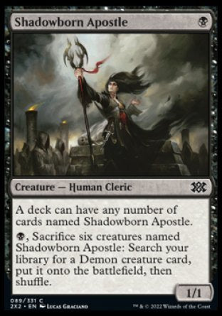 (089) Magic The Gathering Double Masters 2022 Single: Shadowborn Apostle Holo Common