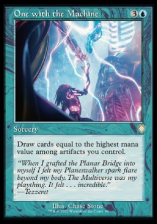 (090) Magic The Gathering Commander: The Brothers' War Single: One with the Machine Rare