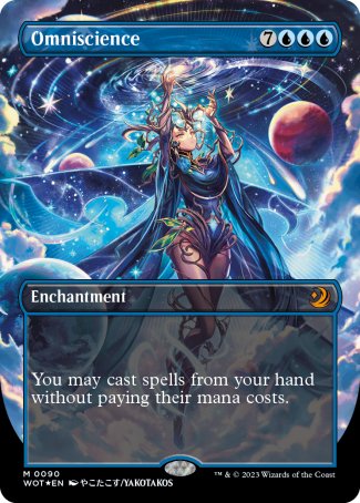 (090) Magic The Gathering Enchanting Tales Single: Omniscience (V.3) Holo Mythic