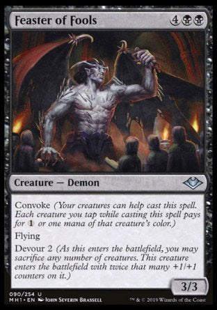 (090/254) Magic The Gathering Modern Horizons Single: Feaster of Fools Uncommon