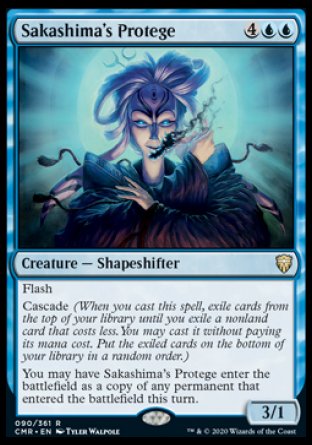 (090/361) Magic The Gathering Commander Legends Single: Sakashima's Protege Holo Rare