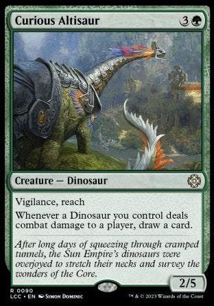 (090) Magic The Gathering Commander: The Lost Caverns of Ixalan Single: Curious Altisaur Rare