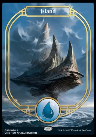 (090/096) Magic The Gathering Unsanctioned Single: Island (V.2) Land