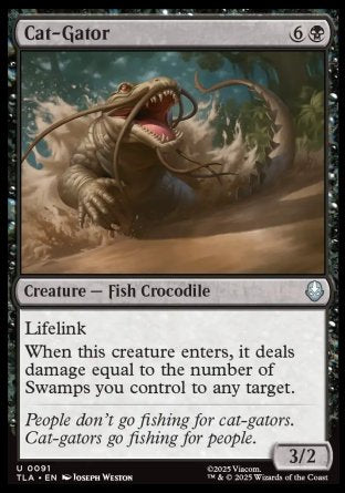 (091) Magic The Gathering Magic: The Gathering | Avatar: The Last Airbender Single: Cat-Gator Holo Uncommon