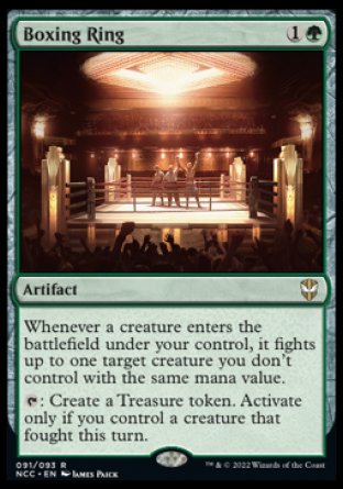 (091) Magic The Gathering Commander: Streets of New Capenna Single: Boxing Ring Holo Rare