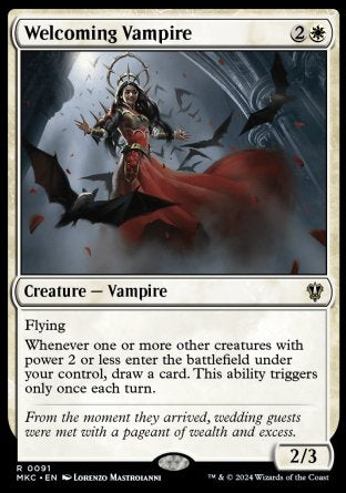 (091) Magic The Gathering Commander: Murders at Karlov Manor Single: Welcoming Vampire Rare