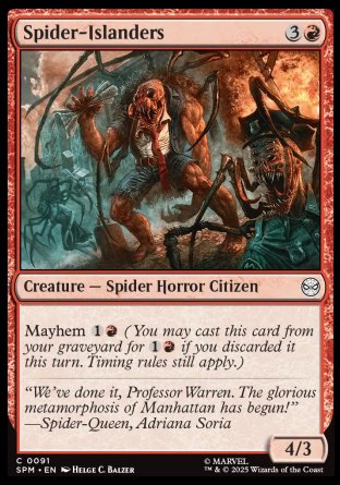 (091) Magic The Gathering Magic: The Gathering | Marvel's Spider-Man Single: Spider-Islanders Holo Common