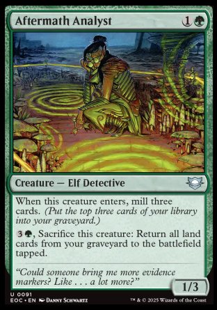 (091) Magic The Gathering Commander: Edge of Eternities Single: Aftermath Analyst Uncommon