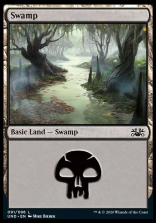 (091/096) Magic The Gathering Unsanctioned Single: Swamp (V.1) Land
