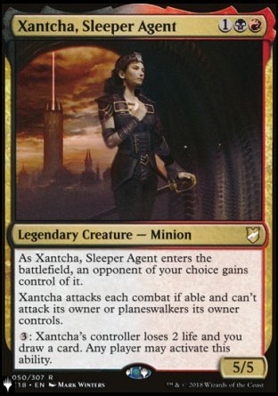 (050) Magic The Gathering The List Single: Xantcha, Sleeper Agent Rare