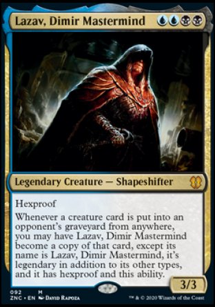 (092) Magic The Gathering Commander: Zendikar Rising Single: Lazav, Dimir Mastermind Mythic