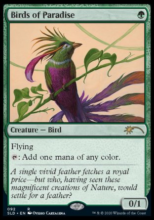 (092) Magic The Gathering Secret Lair Drop Series Single: Birds of Paradise Rare