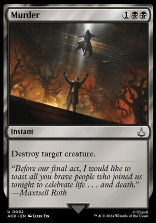 (092) Magic The Gathering Universes Beyond: Assassin's Creed Single: Murder Holo Uncommon