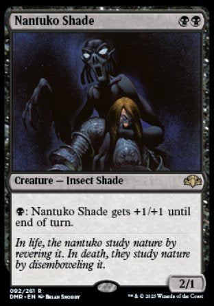 (092) Magic The Gathering Dominaria Remastered Single: Nantuko Shade Holo Rare