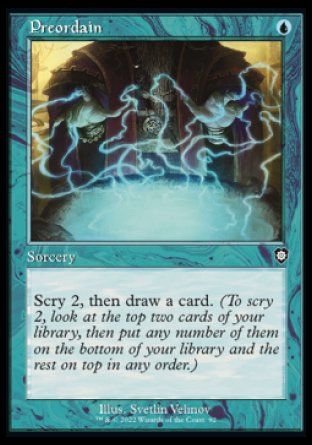 (092) Magic The Gathering Commander: The Brothers' War Single: Preordain Common