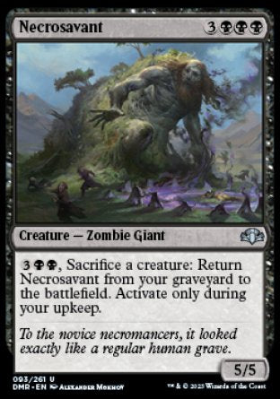 (093) Magic The Gathering Dominaria Remastered Single: Necrosavant Holo Uncommon