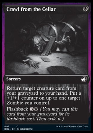 (093) Magic The Gathering Innistrad: Double Feature Single: Crawl from the Cellar Holo Common