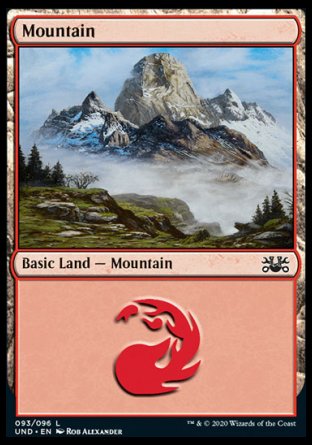 (093/096) Magic The Gathering Unsanctioned Single: Mountain (V.1) Land