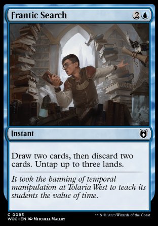 (093) Magic The Gathering Commander: Wilds of Eldraine Single: Frantic Search Common