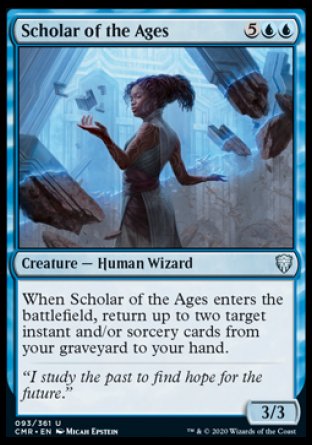 (093/361) Magic The Gathering Commander Legends Single: Scholar of the Ages Holo Uncommon