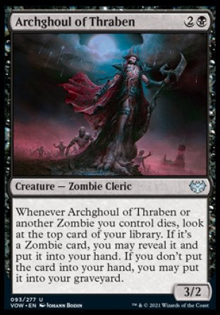 (093) Magic The Gathering Innistrad: Crimson Vow Single: Archghoul of Thraben Uncommon