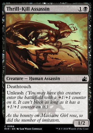(094) Magic The Gathering Ravnica Remastered Single: Thrill-Kill Assassin Common