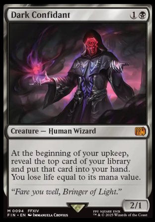 (094) Magic The Gathering Magic: The Gathering - FINAL FANTASY: Promos Single: Dark Confidant Holo Mythic