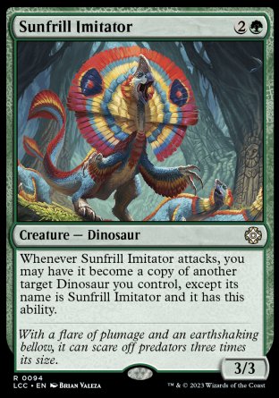 (094) Magic The Gathering Commander: The Lost Caverns of Ixalan Single: Sunfrill Imitator Rare
