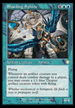 (094) Magic The Gathering Commander: The Brothers' War Single: Sharding Sphinx Rare