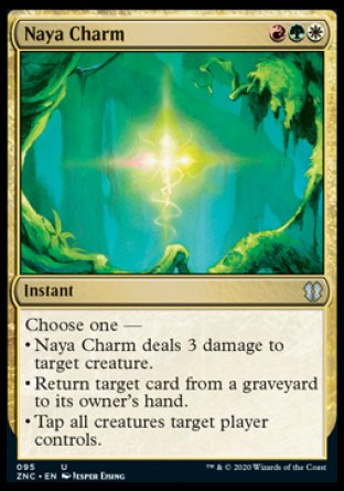 (095) Magic The Gathering Commander: Zendikar Rising Single: Naya Charm Uncommon