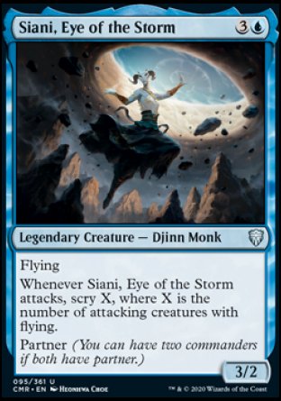 (095/361) Magic The Gathering Commander Legends Single: Siani, Eye of the Storm Holo Uncommon