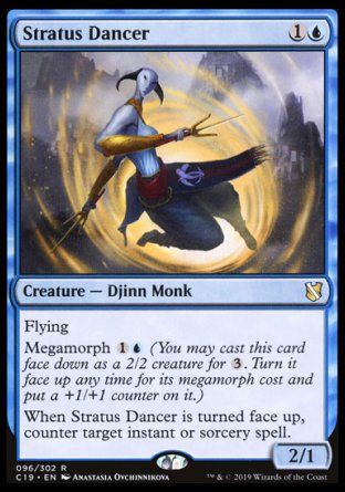 (096) Magic The Gathering Commander 2019 Single: Stratus Dancer Rare