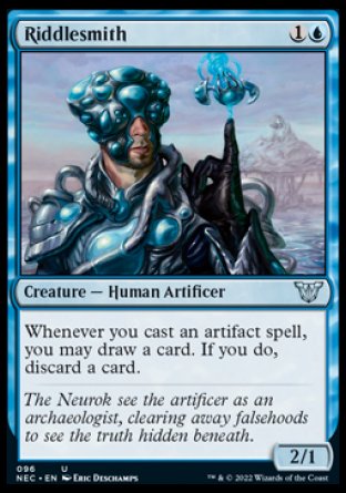 (096) Magic The Gathering Commander: Kamigawa: Neon Dynasty Single: Riddlesmith Uncommon