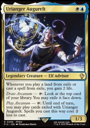 (096) Magic The Gathering Commander: Magic: The Gathering - FINAL FANTASY: Collector's Edition Single: Urianger Augurelt Holo Rare