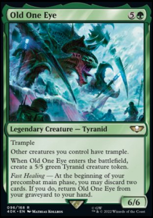 (096) Magic The Gathering Universes Beyond: Warhammer 40000 Single: Old One Eye (V.2) Rare