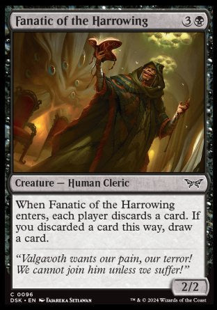 (096) Magic The Gathering Duskmourn: House of Horror Single: Fanatic of the Harrowing Common