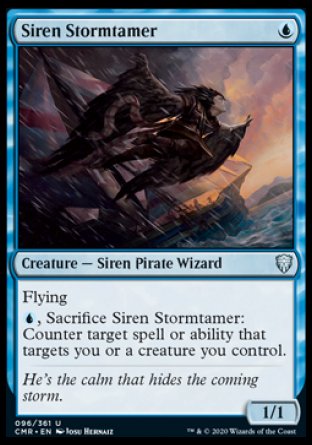 (096/361) Magic The Gathering Commander Legends Single: Siren Stormtamer Holo Uncommon