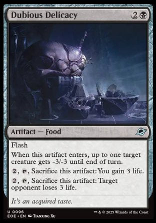 (096) Magic The Gathering Edge of Eternities Single: Dubious Delicacy Uncommon