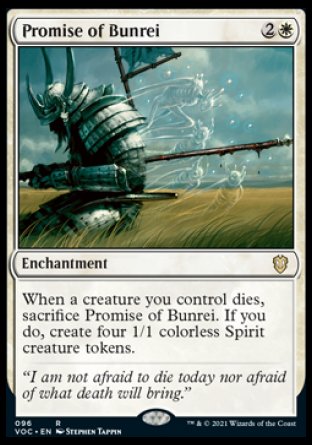 (096) Magic The Gathering Commander: Innistrad: Crimson Vow Single: Promise of Bunrei Rare