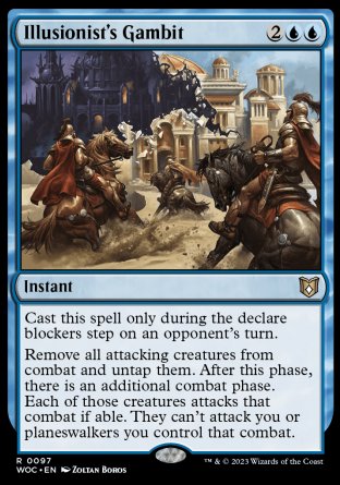 (097) Magic The Gathering Commander: Wilds of Eldraine Single: Illusionist's Gambit Rare